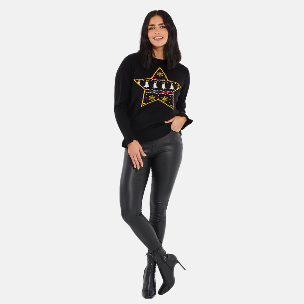 Threadbare Acrylic Jumper (Size - 12) - Black_8331679_1