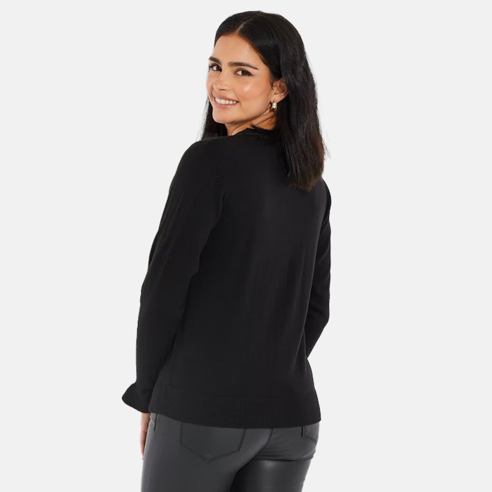 Threadbare Acrylic Jumper (Size - 12) - Black_8331679_2