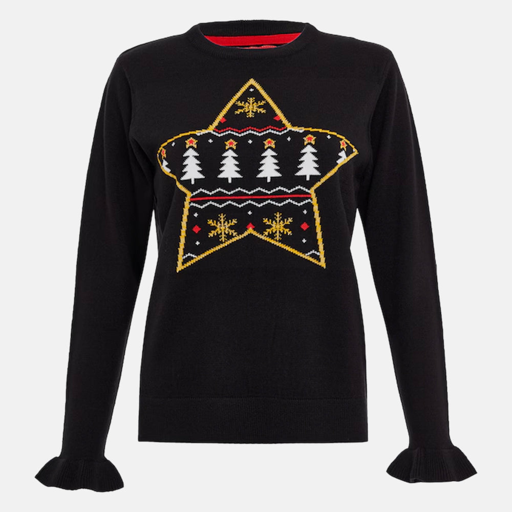 Threadbare Acrylic Jumper (Size - 12) - Black_8331679_4