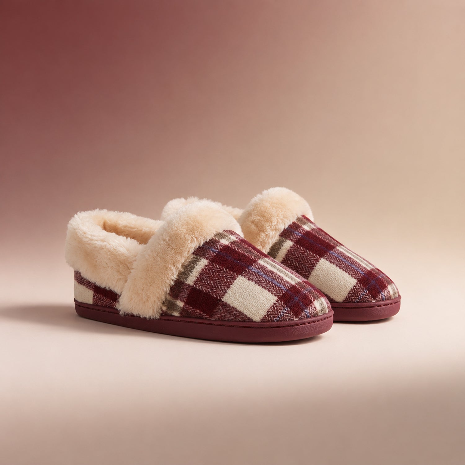 Jo & Joe Ladies Slipper (Size - 6) - Cherry_8332304