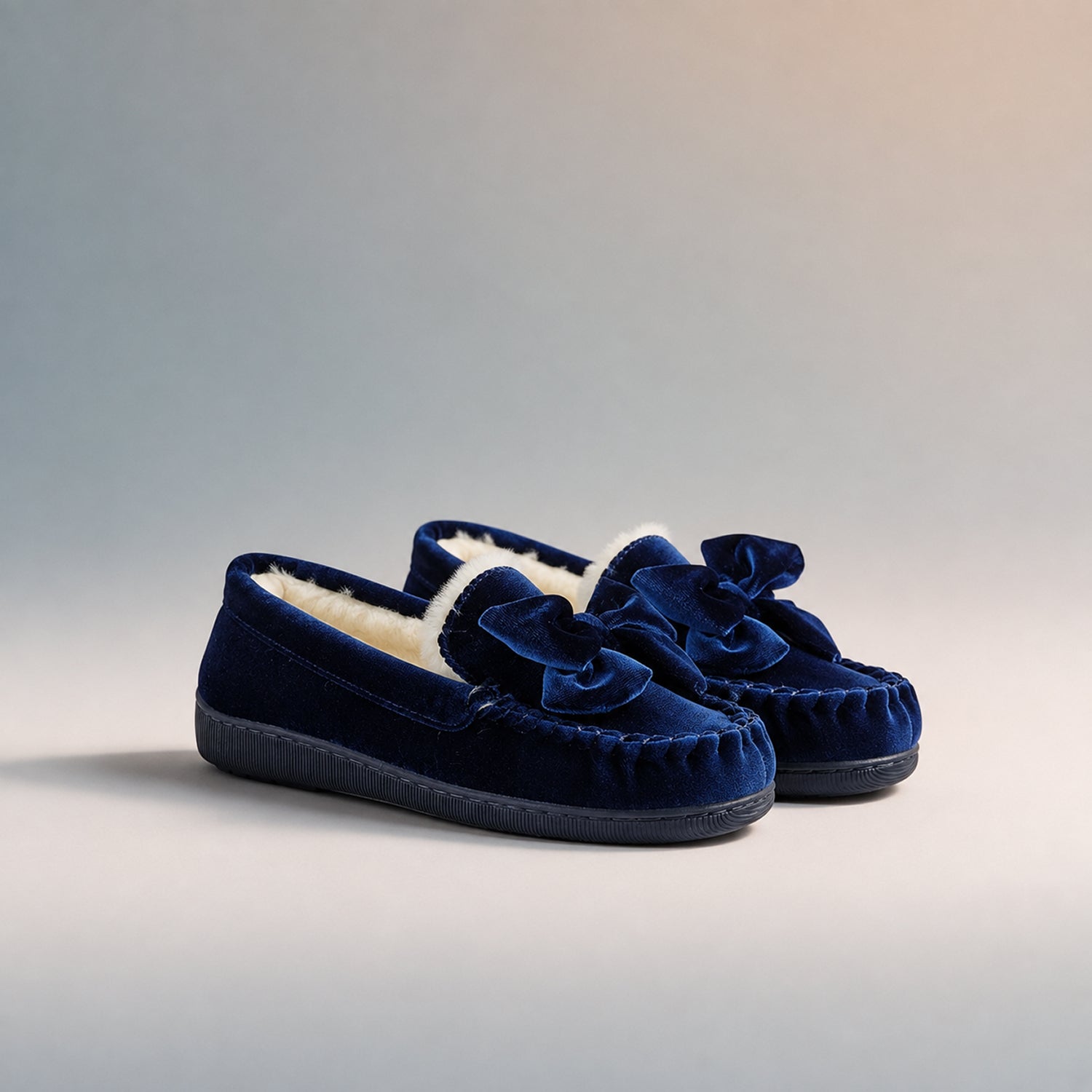 Jo & Joe Ladies Slipper (Size - 5) - Navy_8332636