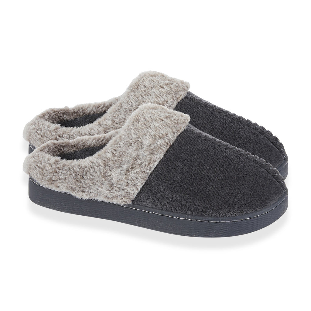 Jo & Joe Ladies Slipper (Size - 4) - Charcoal_8332854_2