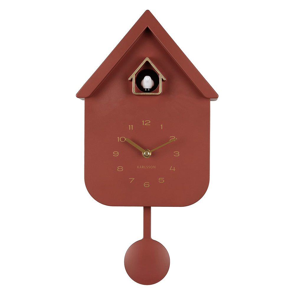 Karlsson-Cuckoo Wall Clock - Wine
