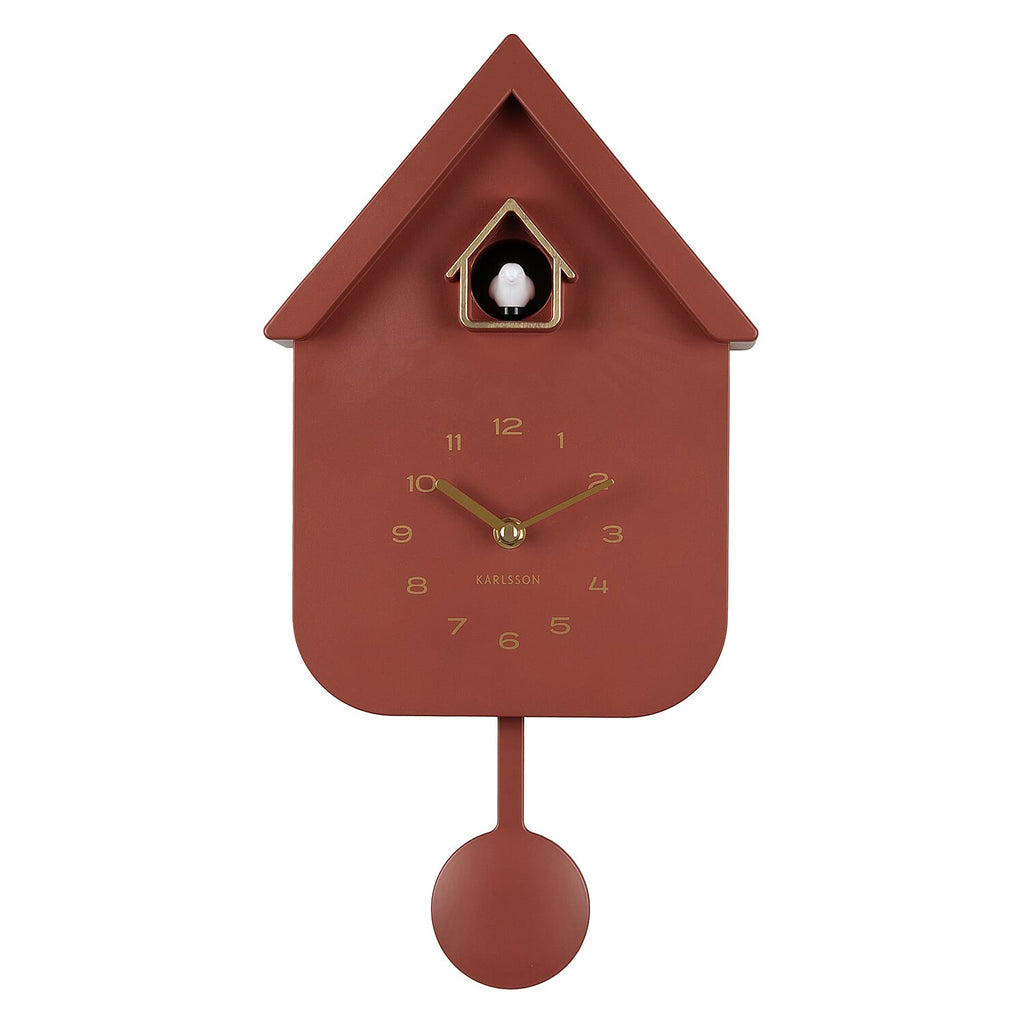 Karlsson-Cuckoo Wall Clock - Wine