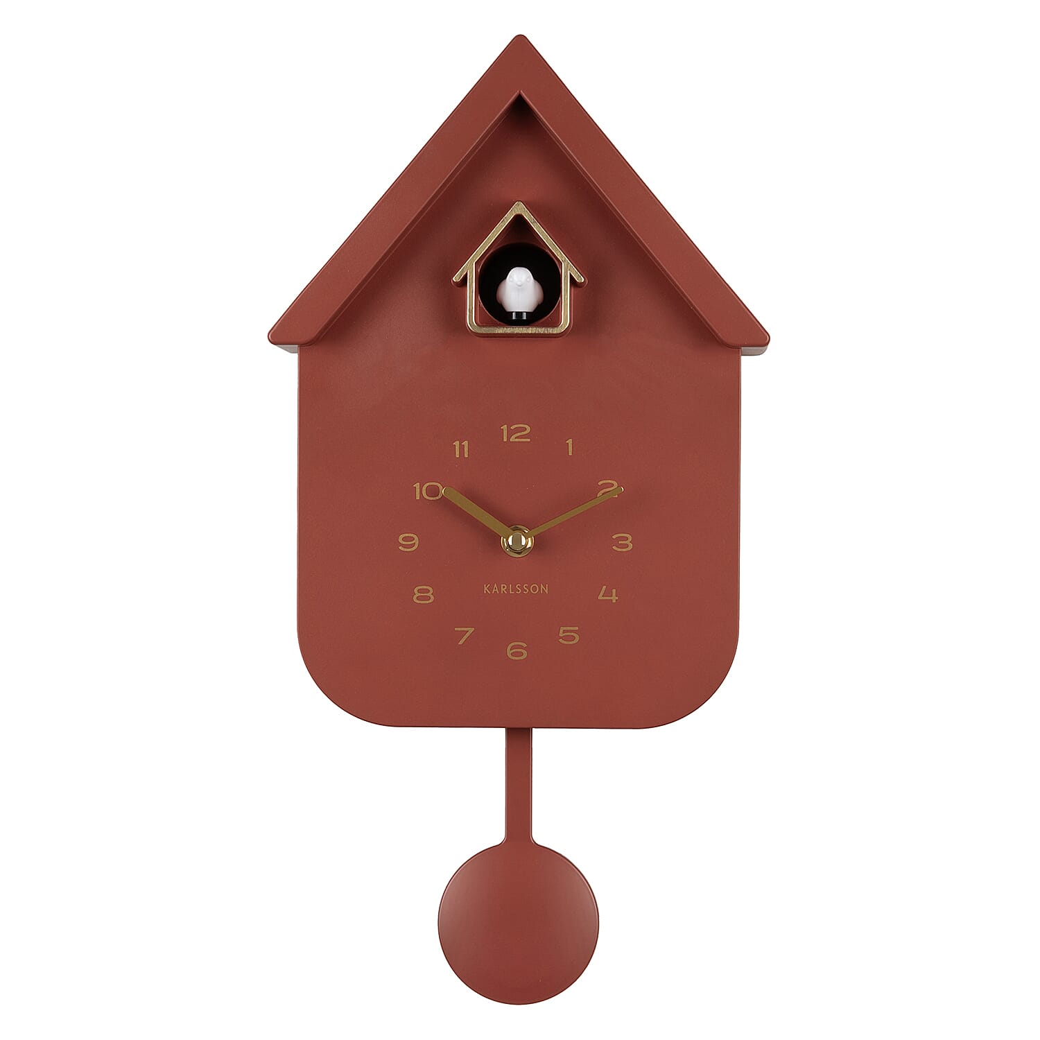 Karlsson-Cuckoo Wall Clock - Wine