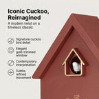 Karlsson-Cuckoo Wall Clock - Wine