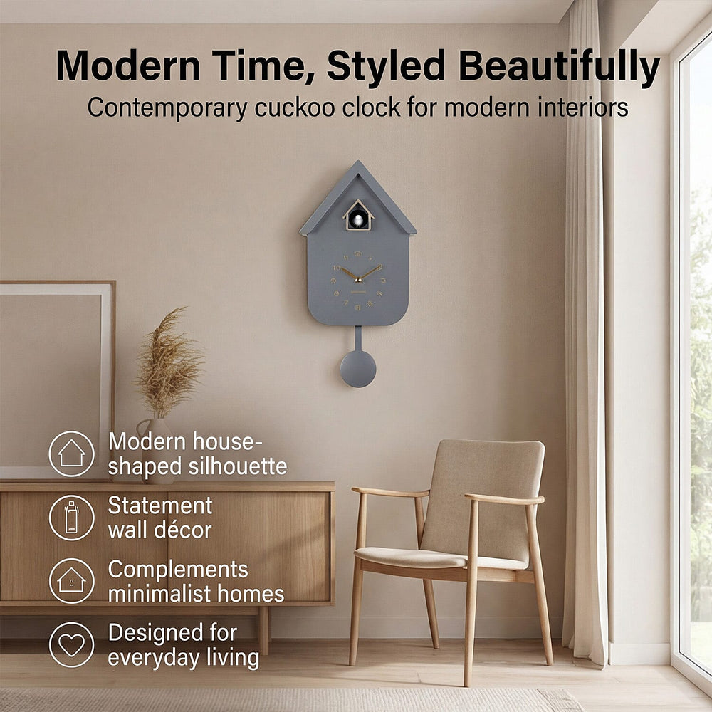 Karlsson- Cuckoo Wall Clock - Grey