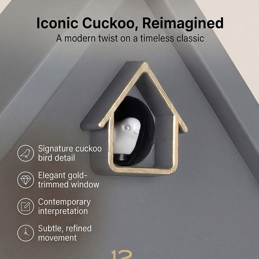 Karlsson- Cuckoo Wall Clock - Grey