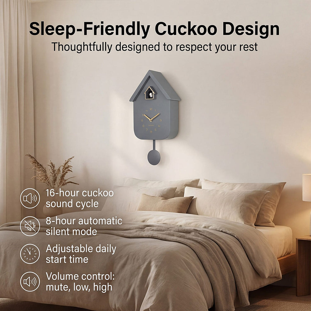 Karlsson- Cuckoo Wall Clock - Grey