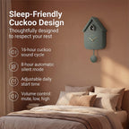 UK First Time Launch Karlsson- Cuckoo Wall Clock - Jungle Green
