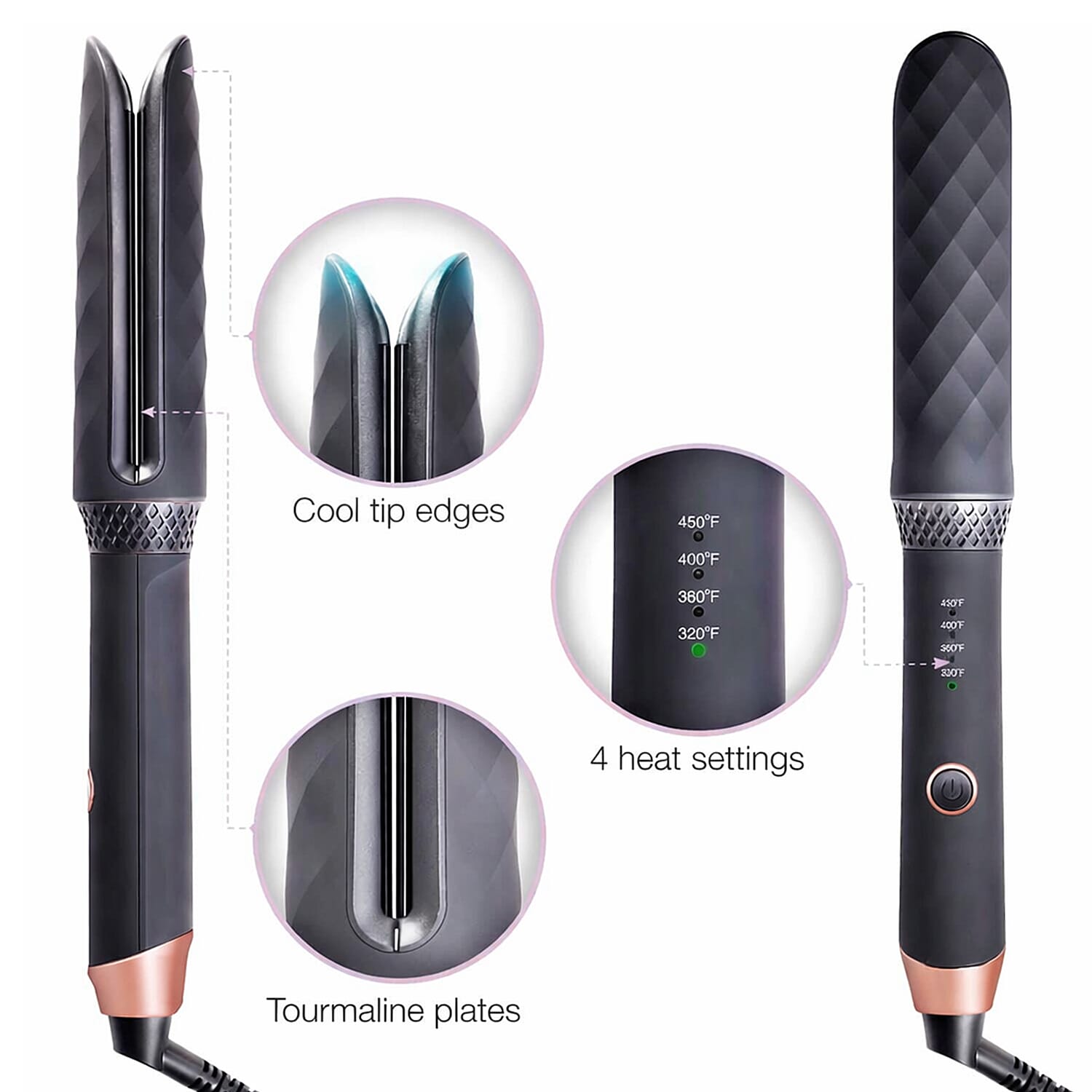 Sutra Supreme Styling Wand with Ionic Infrared and Tourmaline Plates