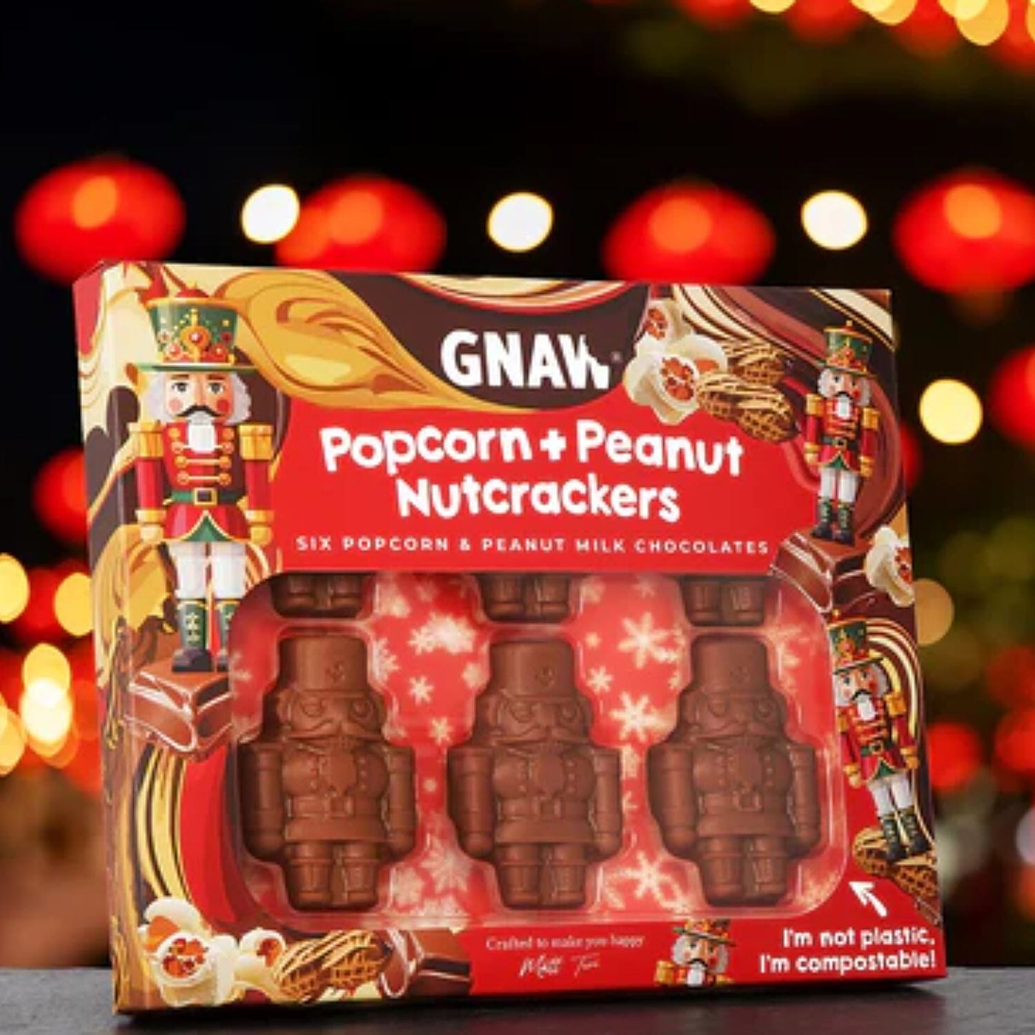 Popcorn - Peanut Nutcrackers Novelty Christmas Gift Set