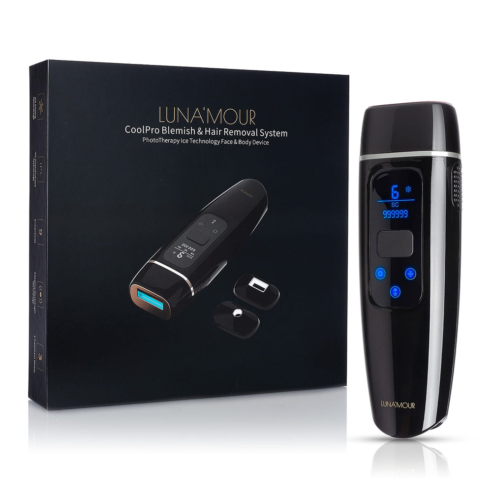 THE BESTSELLER - LunaMour CoolPro Blemish - Hair Removal System with 3 Targeted Heads amd 9 Energy Levels