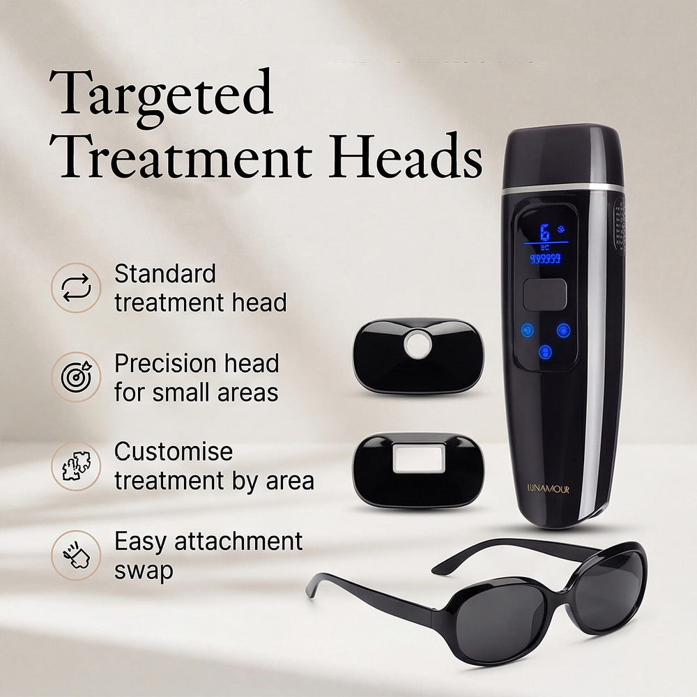 THE BESTSELLER - LunaMour CoolPro Blemish - Hair Removal System with 3 Targeted Heads amd 9 Energy Levels