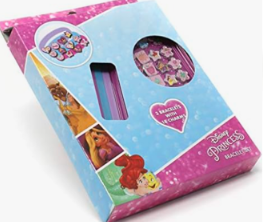 Princess Charm Bracelet Making Set - 3 Bracelets with 18 Charms - Pink_8354214