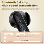 TWS True Wireless Earbuds - 180mAh Charging Case - Beige