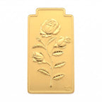 24K Yellow Gold (99.9% Purity) Rose Flower Embossed Foil_8356064