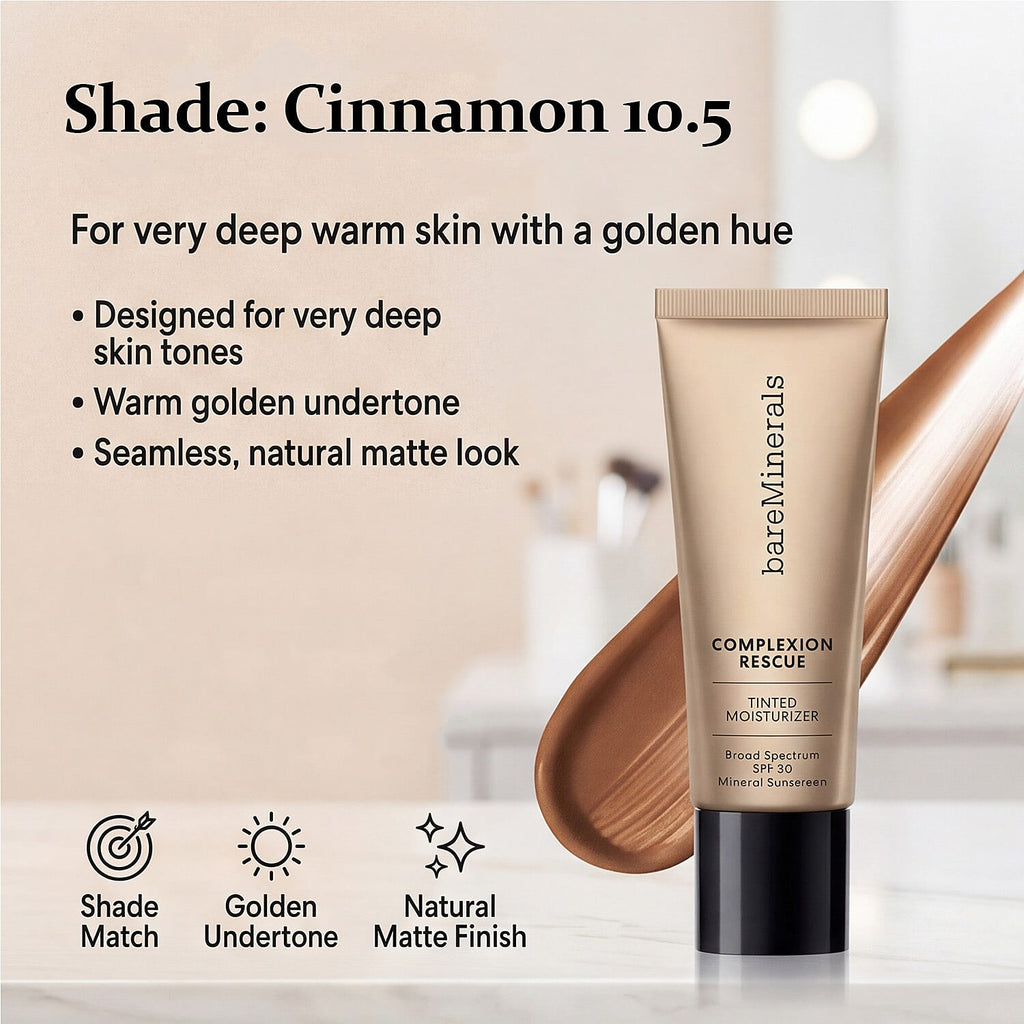 COMPLEXION RESCUE Tinted Moisturizer Natural Matte Foundation SPF 30 Cinnamon