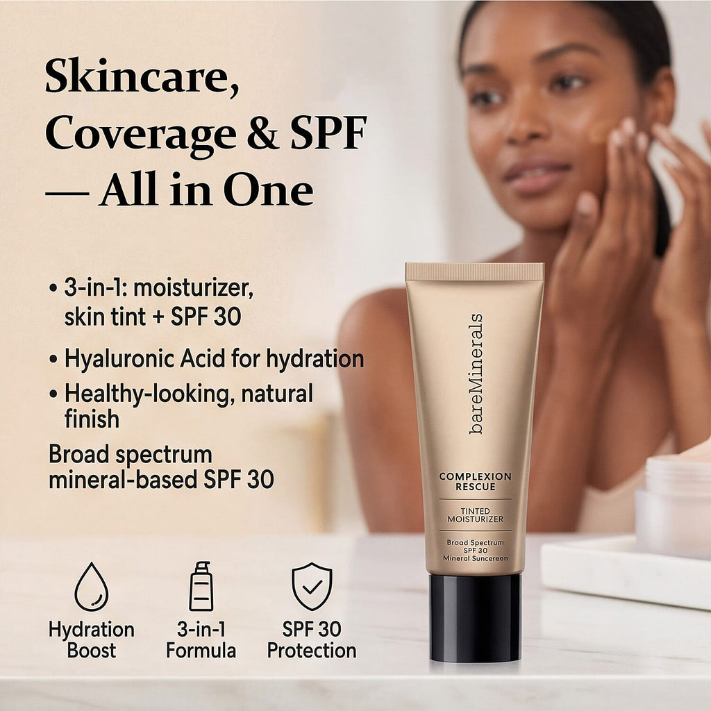 COMPLEXION RESCUE Tinted Moisturizer Natural Matte Foundation SPF 30 Cinnamon
