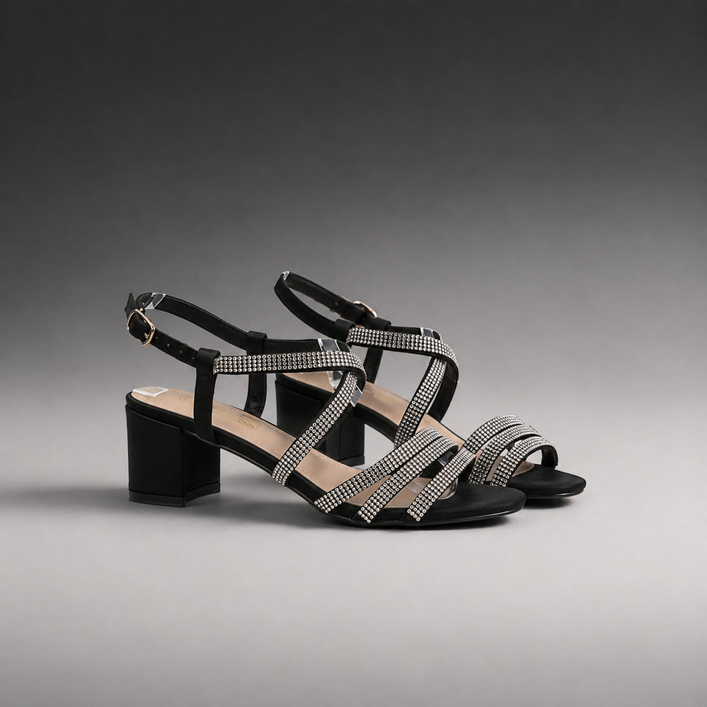 Spot On Ladies Sandal (Size - 5) - Black_8361810