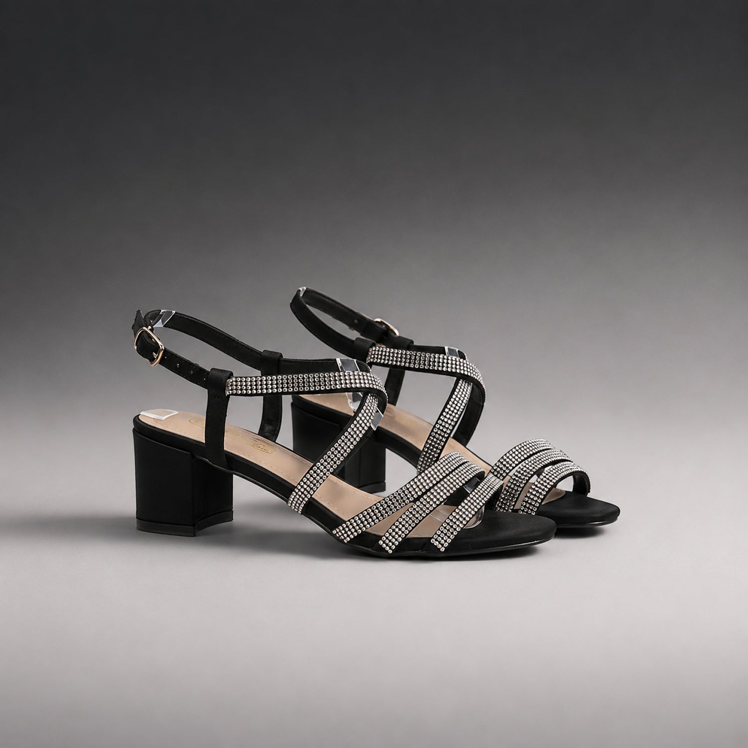 Spot On Ladies Sandal (Size - 5) - Black_8361810