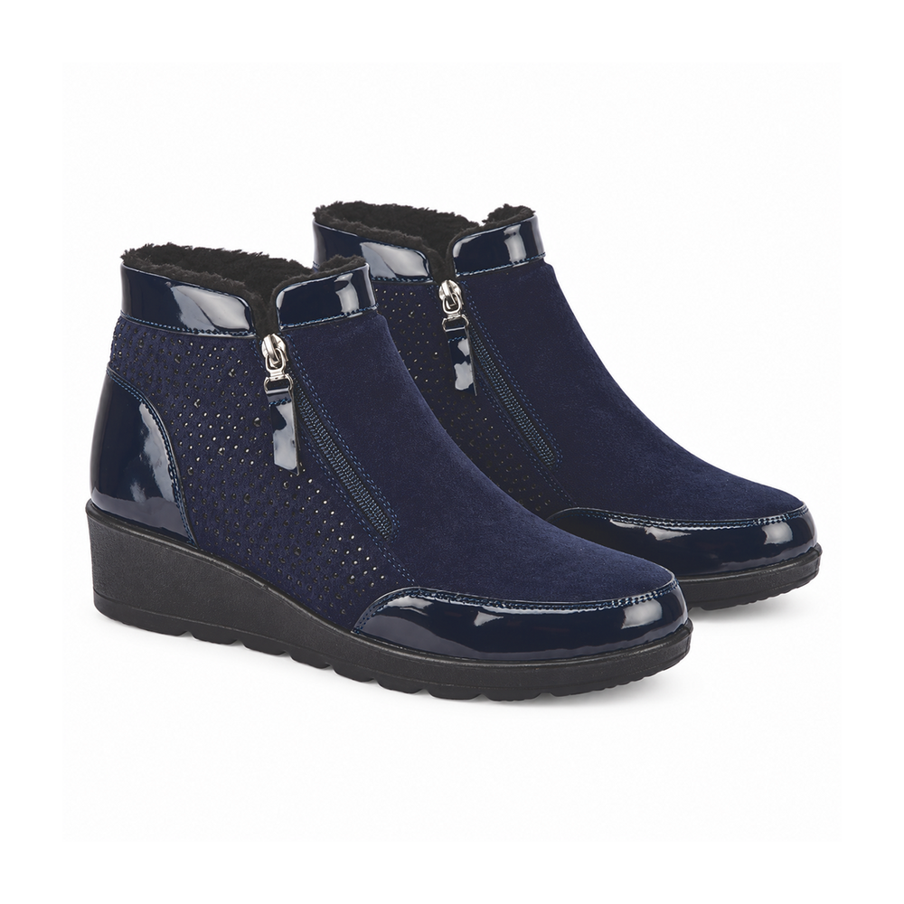 Shoertee Comfort Ladies Shoe (Size - 4) - Navy_8361887