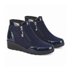 Shoertee Comfort Ladies Shoe (Size - 4) - Navy_8361887