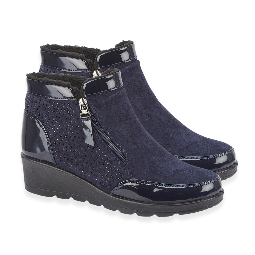 Shoertee Comfort Ladies Shoe (Size - 5) - Navy_8361888