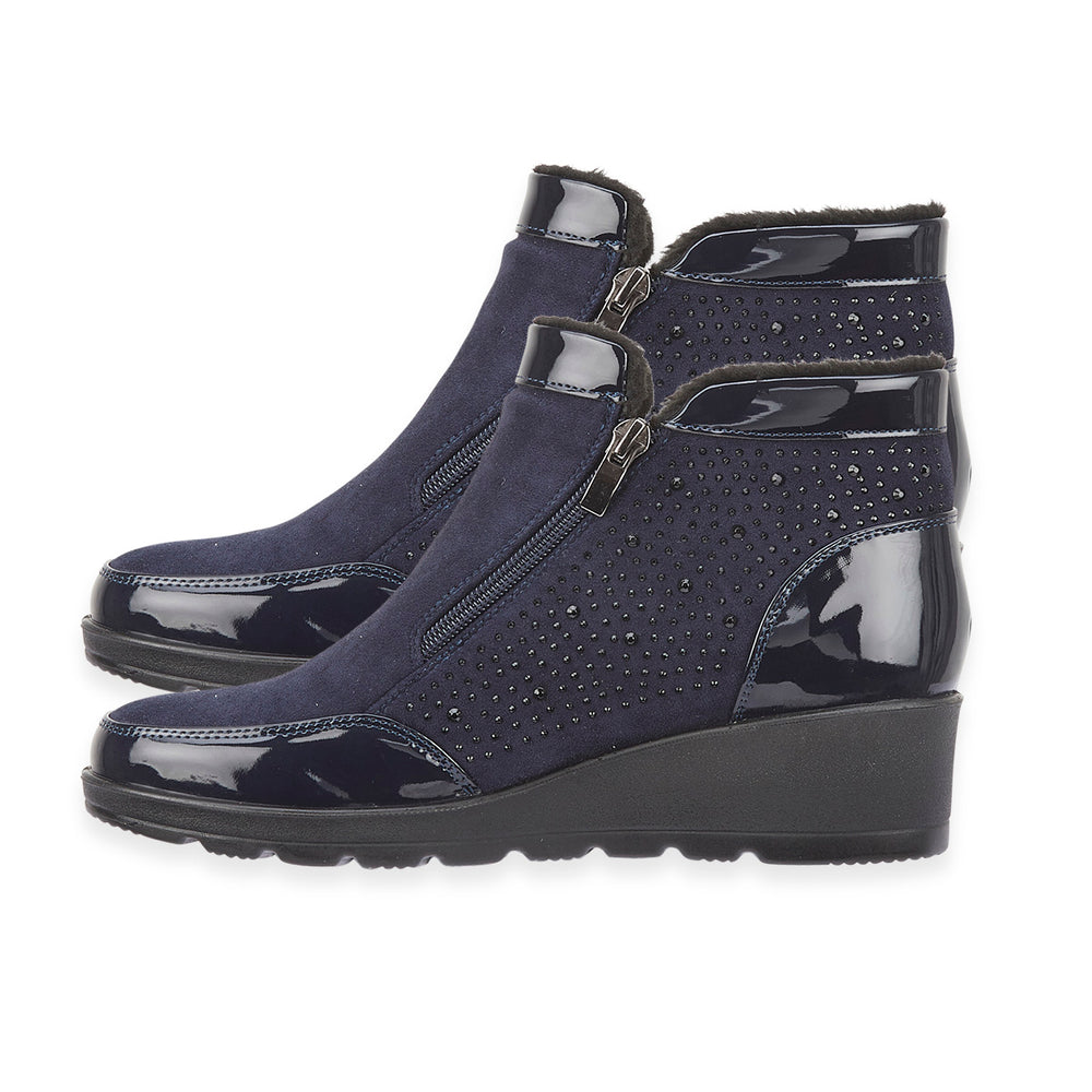 Shoertee Comfort Ladies Shoe (Size - 5) - Navy_8361888_1