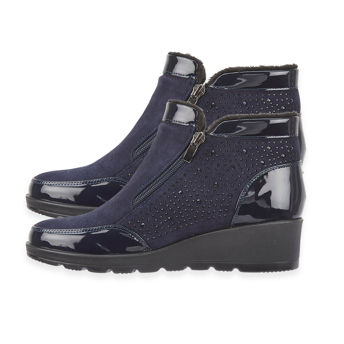 Shoertee Comfort Ladies Shoe (Size - 5) - Navy_8361888_1