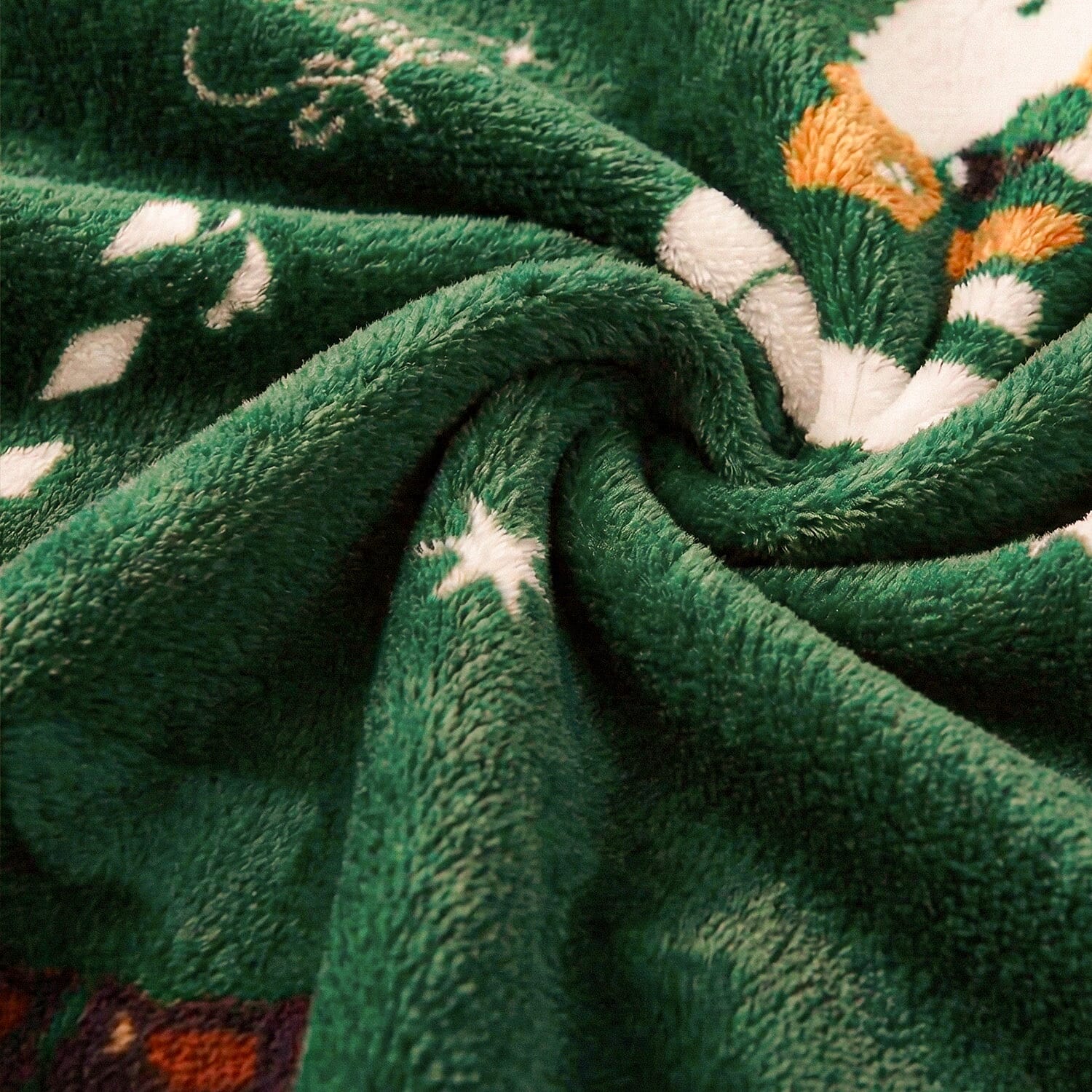 Joyeux Noel Christmas Blanket (Size 230 X 150Cm) - Bottle Green