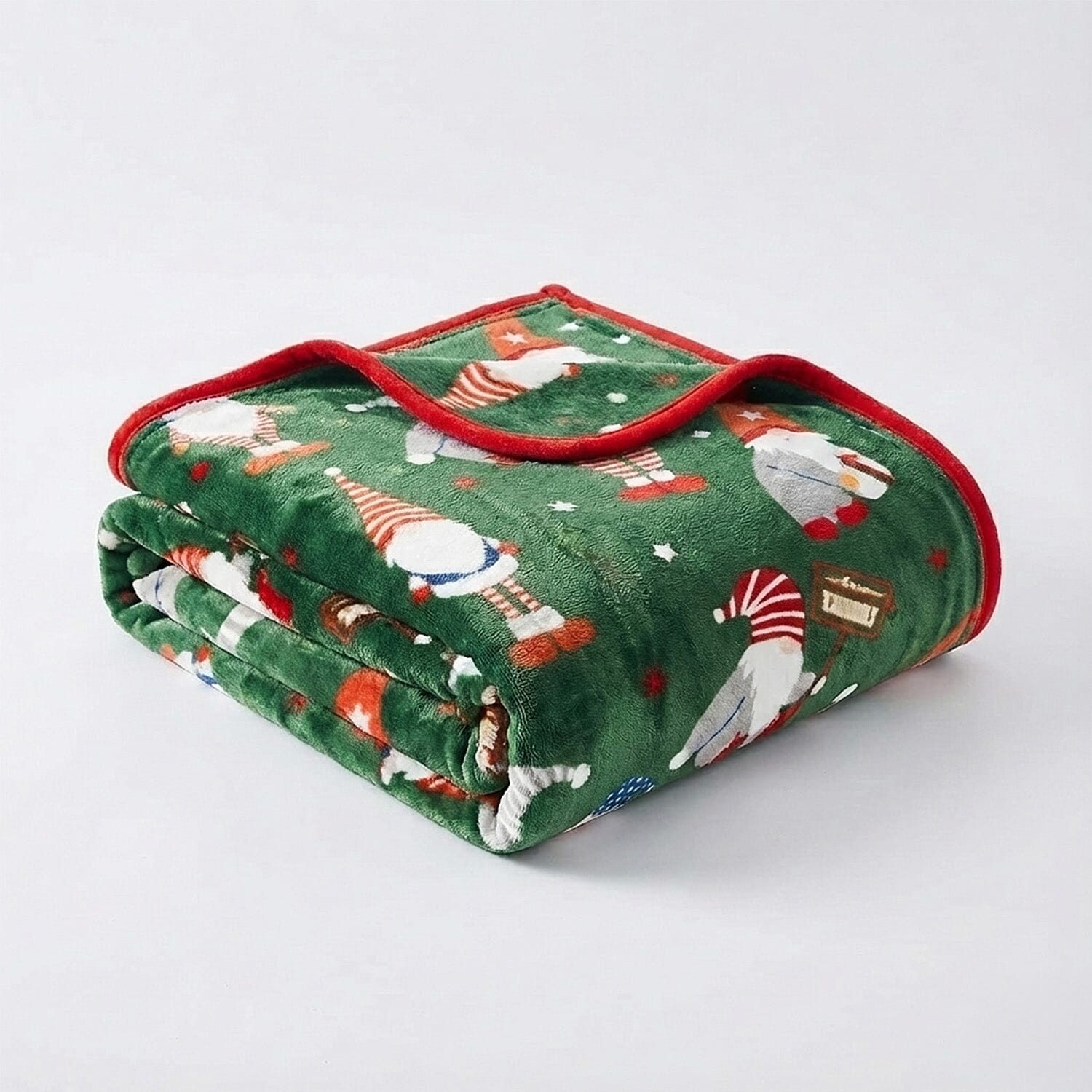 Joyeux Noel Christmas Blanket (Size 230 X 150Cm) - Bottle Green