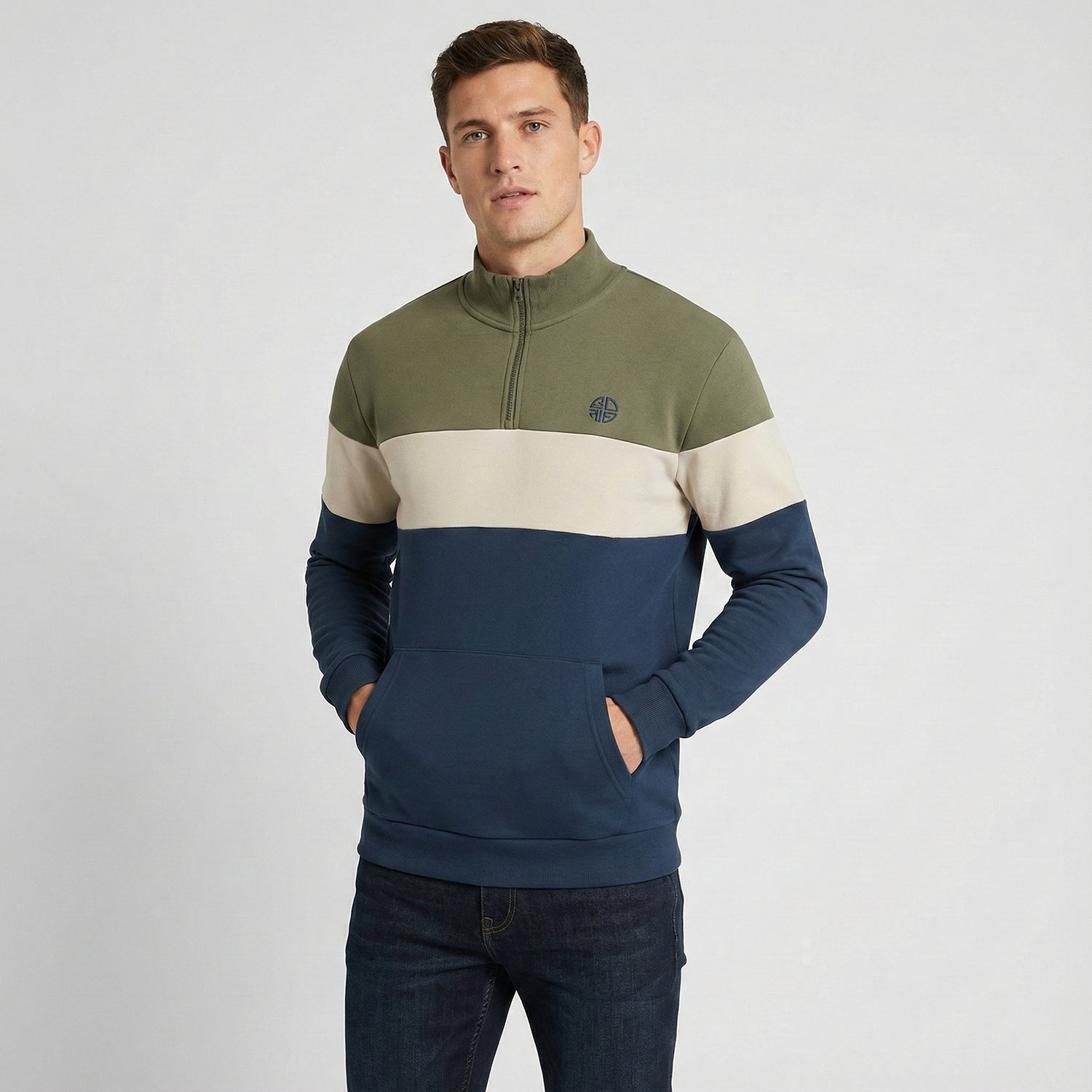 Closeout Deal Cotton Sweat Shirt (Size - Medium) - Dark Navy_8365408_1