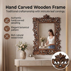 Bliss - Beyond Hand Carved Mirror (45 x 60 cm) - Burn Finish