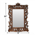 Bliss - Beyond Hand Carved Mirror (45 x 60 cm) - Burn Finish