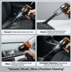 Mini Cordless Vacuum Cleaner - Suction & Blower With 4 attachments, USB--C Charger_8370038_3