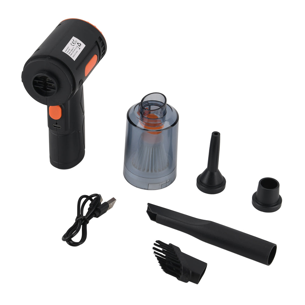 Mini Cordless Vacuum Cleaner - Suction & Blower With 4 attachments, USB--C Charger_8370038_8