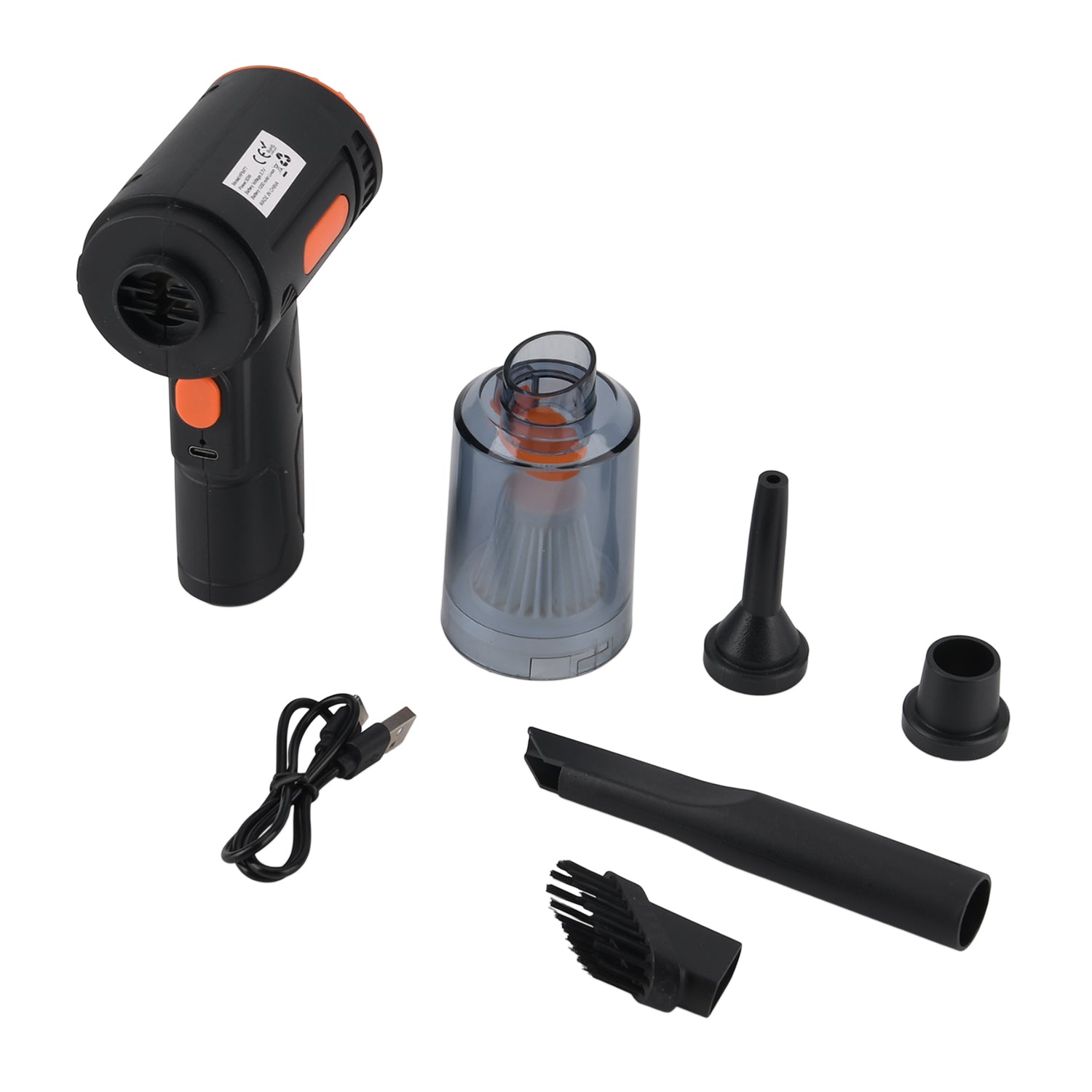 Mini Cordless Vacuum Cleaner - Suction & Blower With 4 attachments, USB--C Charger_8370038_8
