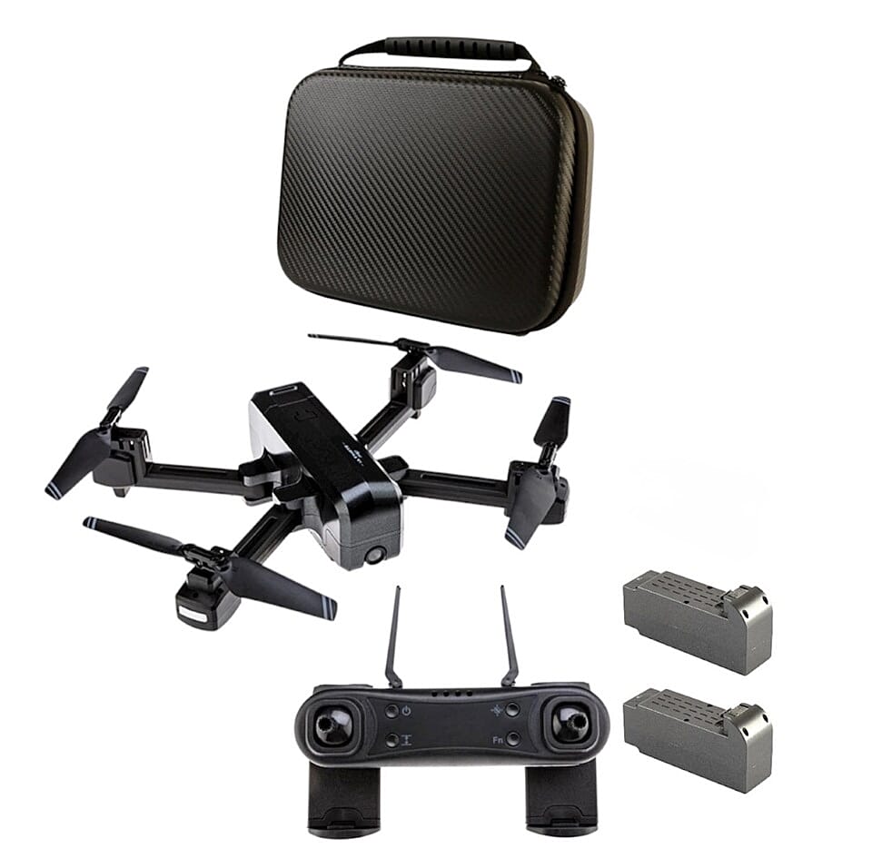 Ultimate Plus Drone - Full HD Camera, Premium Storage Case - Extra Battery - Grey