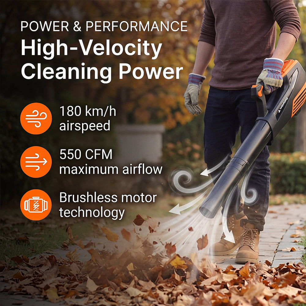 Yard Force LB G18 40V Cordless Leaf Blower with Battery - Charger