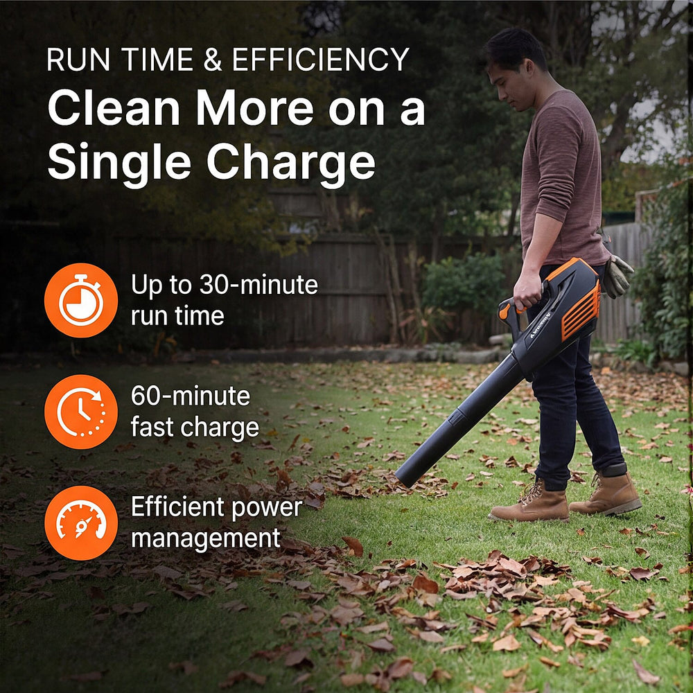 Yard Force LB G18 40V Cordless Leaf Blower with Battery - Charger