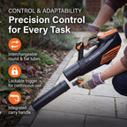 Yard Force LB G18 40V Cordless Leaf Blower with Battery - Charger