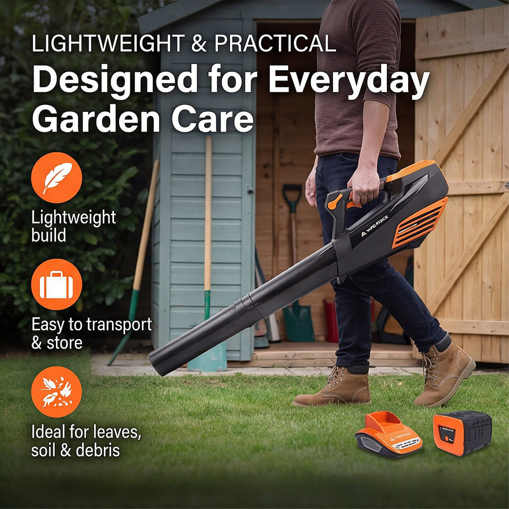 Yard Force LB G18 40V Cordless Leaf Blower with Battery - Charger