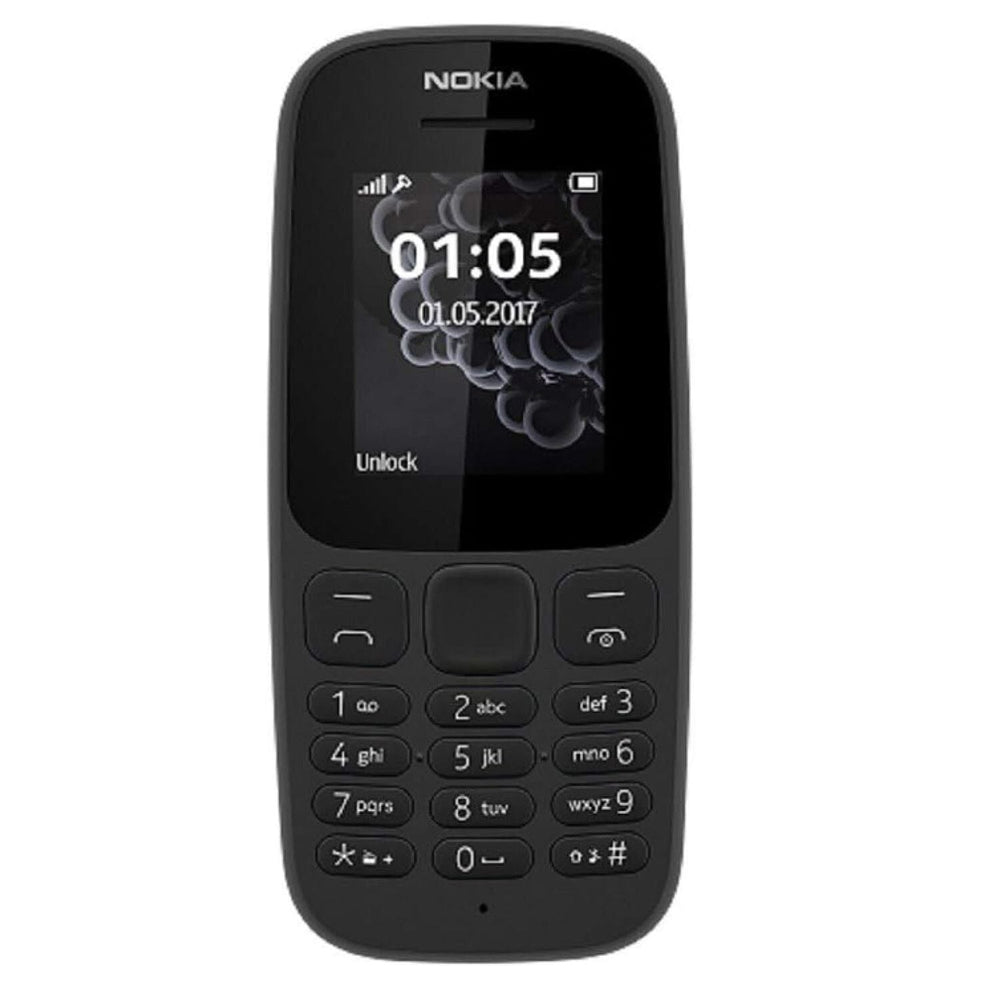 Nokia Mobile 105 with Dual Sim Slot - Black