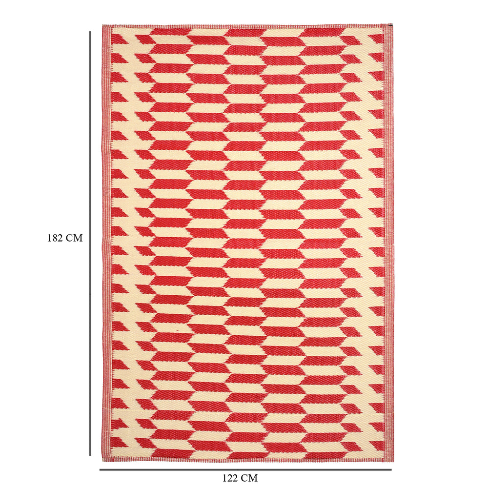 Bliss & Beyond Polypropylene Printed Rug and Door Mat (Size 180x1 cm) - Blue_8377428_5
