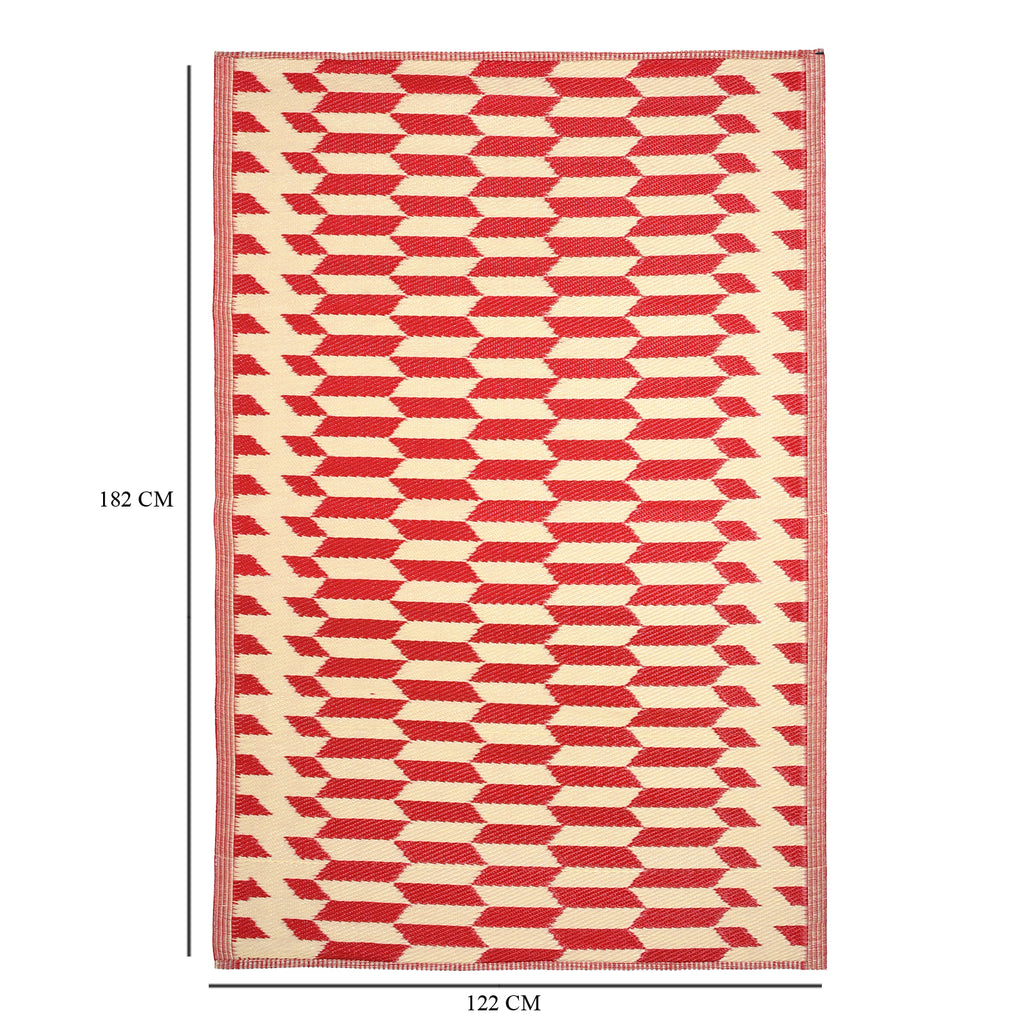 Bliss & Beyond Polypropylene Printed Rug and Door Mat (Size 180x1 cm) - Blue_8377428_5