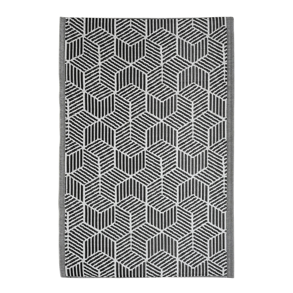 Bliss & Beyond Polypropylene Printed Rug and Door Mat (Size 180x1 cm) - White_8377429
