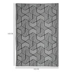 Bliss & Beyond Polypropylene Printed Rug and Door Mat (Size 180x1 cm) - White_8377429_5
