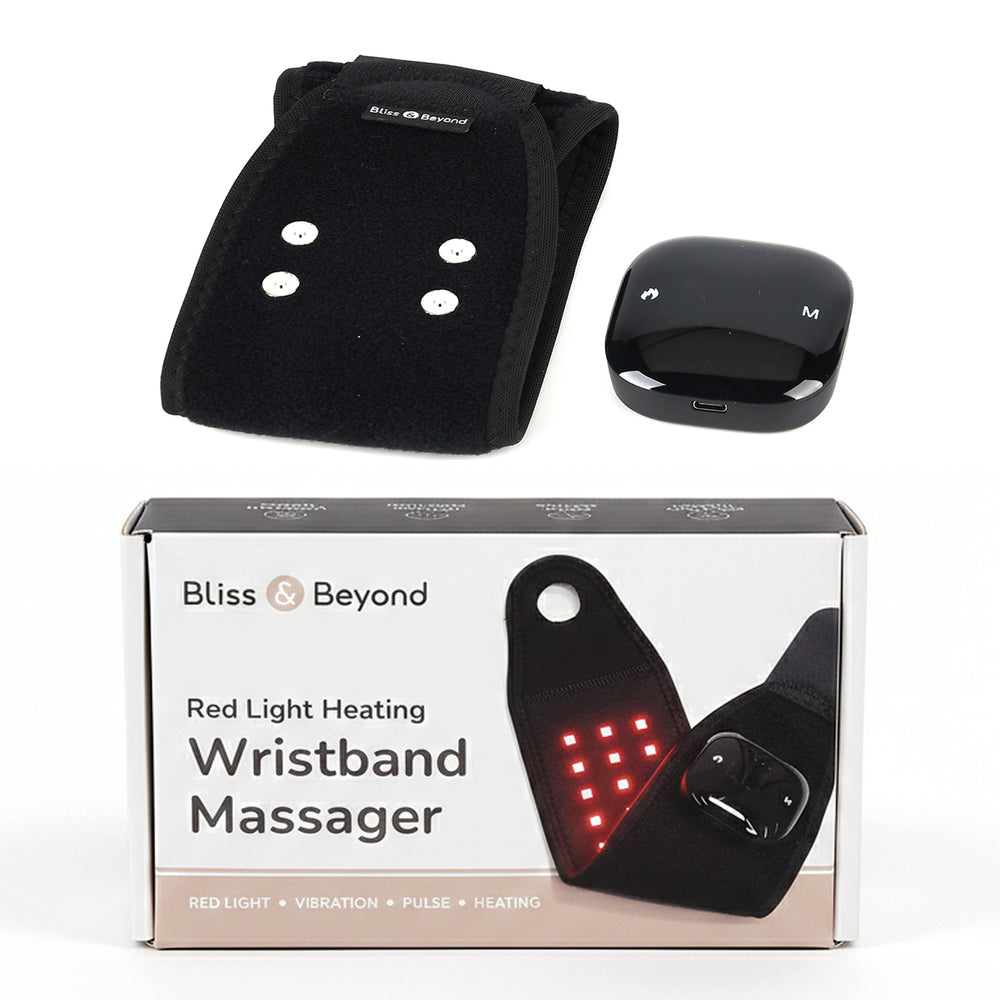 "Biss & Beyond HGHW01- Red Light Wrist Guard-black  Product size- 45.5*9cm Weight- 148g Lamp beads- 36 Wick- Dual 660NM - single 850NM Material- Neoprene rubber - OK imitation fabric -tc fabric Curren