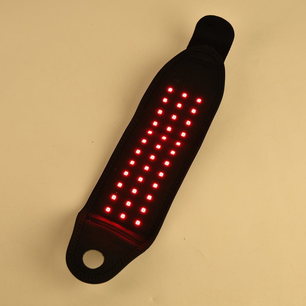 "Biss & Beyond HGHW01- Red Light Wrist Guard-black  Product size- 45.5*9cm Weight- 148g Lamp beads- 36 Wick- Dual 660NM - single 850NM Material- Neoprene rubber - OK imitation fabric -tc fabric Curren